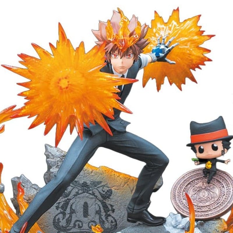 REBORN - Tsuna, Reborn & Natsu 1/6 Taka Corp Studio Resin Statue 37 cm
