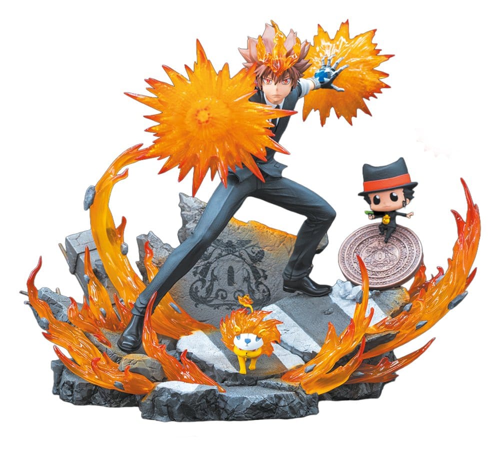 REBORN - Tsuna, Reborn & Natsu 1/6 Taka Corp Studio Resin Statue 37 cm