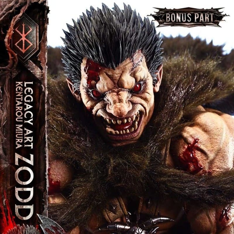 BERSERK - Zodd DX Bonus Version 1/4 Legacy Art "Kentarou Miura" Prime 1 Studio Statue 88 cm