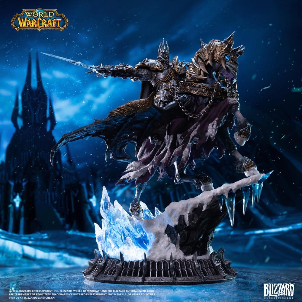 WARCRAFT - The Lich King & Invincible Blizzard Statue 36 cm