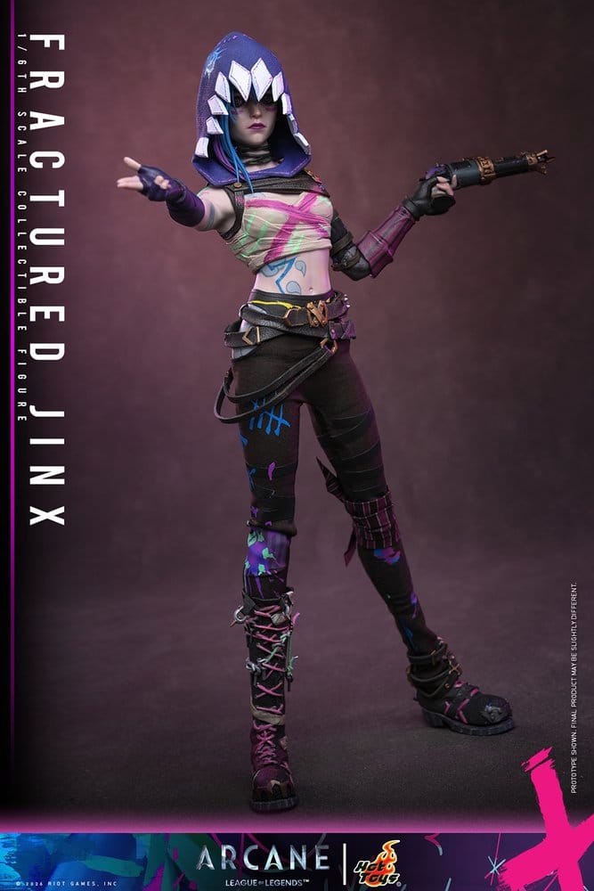 ARCANE - Fractured Jinx 1/6 Action Figure  Hot Toys 28 cm