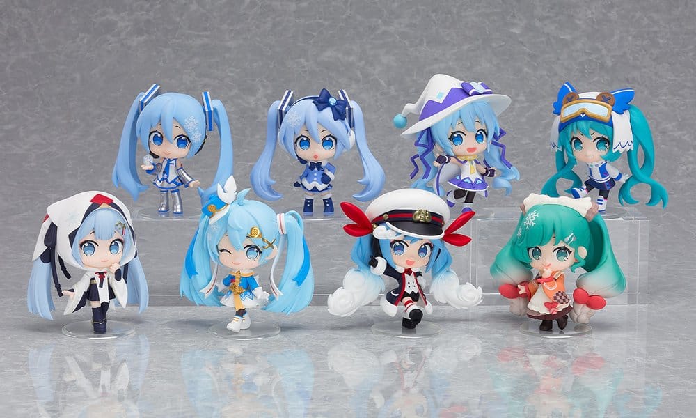 CHARACTER VOCAL SERIES 01 - Hatsune Miku Snow Miku All Stars Collection Vol. 1 Mini PVC Figure - 1 single Blind Box 8 cm