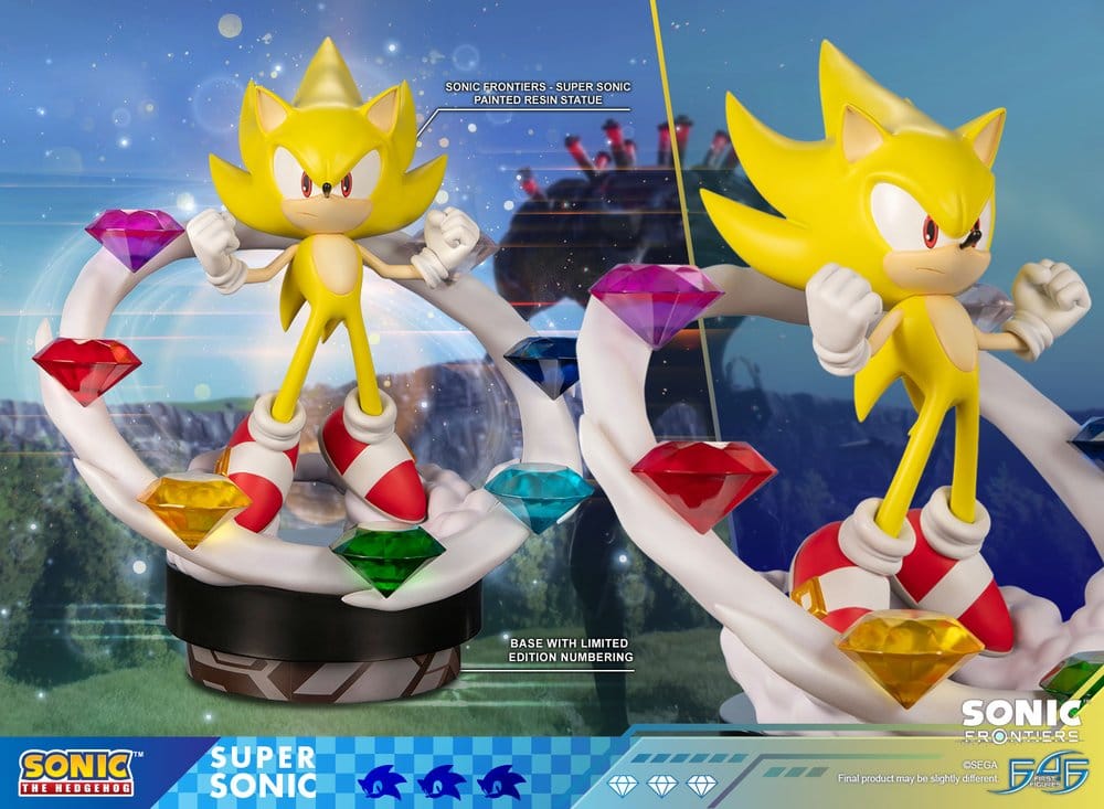 SONIC THE HEDGEHOG - Super Sonic Sonic Frontiers First 4 Figures Resin Statue 45 cm