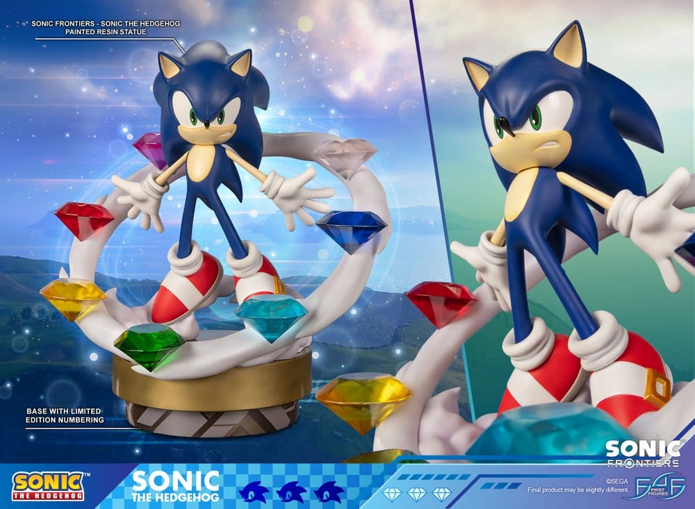 SONIC THE HEDGEHOG - Sonic Frontiers Sonic First 4 Figures Resin Statue 42 cm